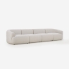 Modulair design bankstel met 4 zitplaatsen in stof Yuna-4 Aanbod