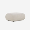 Canapé 4 places modulable avec repose-pieds design moderne Yuna-4P Remises