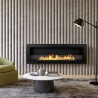 Inbouw bio-ethanol haard wandhaard biohaard 120x40 Livorno 120 zwart Aanbieding