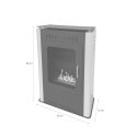 Cheminée au bioéthanol sur pied L50 x 27 x H80 Asia Choix