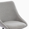Chaise de salle à manger au design moderne en tissu Navya Dimensions