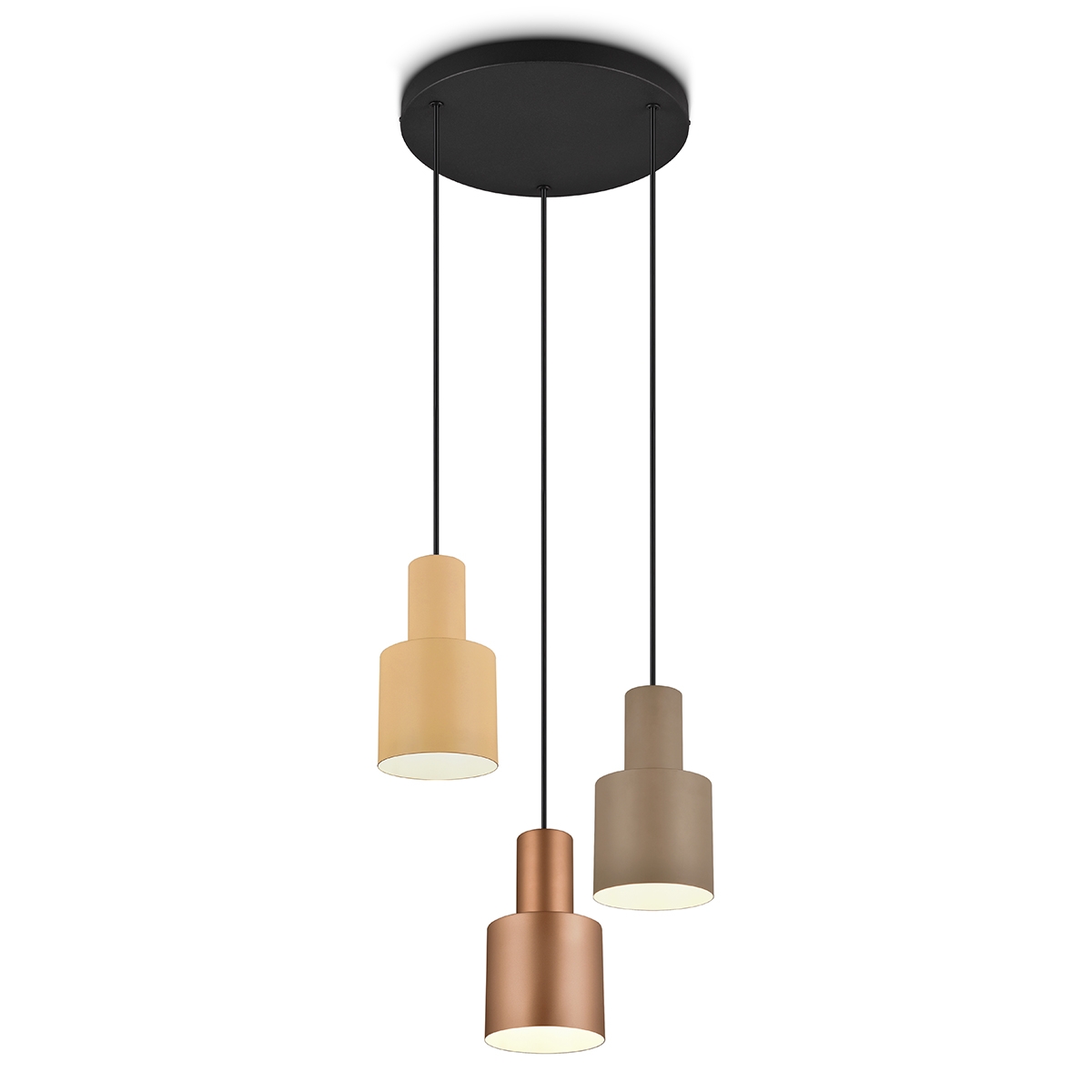Moderne hangkroonluchter met 3 multicolor metalen lampen Lumak Aanbieding Moderne hangkroonluchter met 3 multicolor metalen lampen Lumak Aanbieding