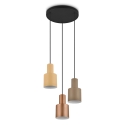 Moderne hangkroonluchter met 3 multicolor metalen lampen Lumak Kortingen