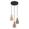 Moderne hangkroonluchter met 3 multicolor metalen lampen Lumak Kortingen