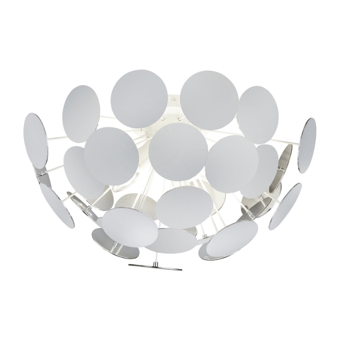 Plafonnier design en métal blanc pour salon chambre Ardik Promotion