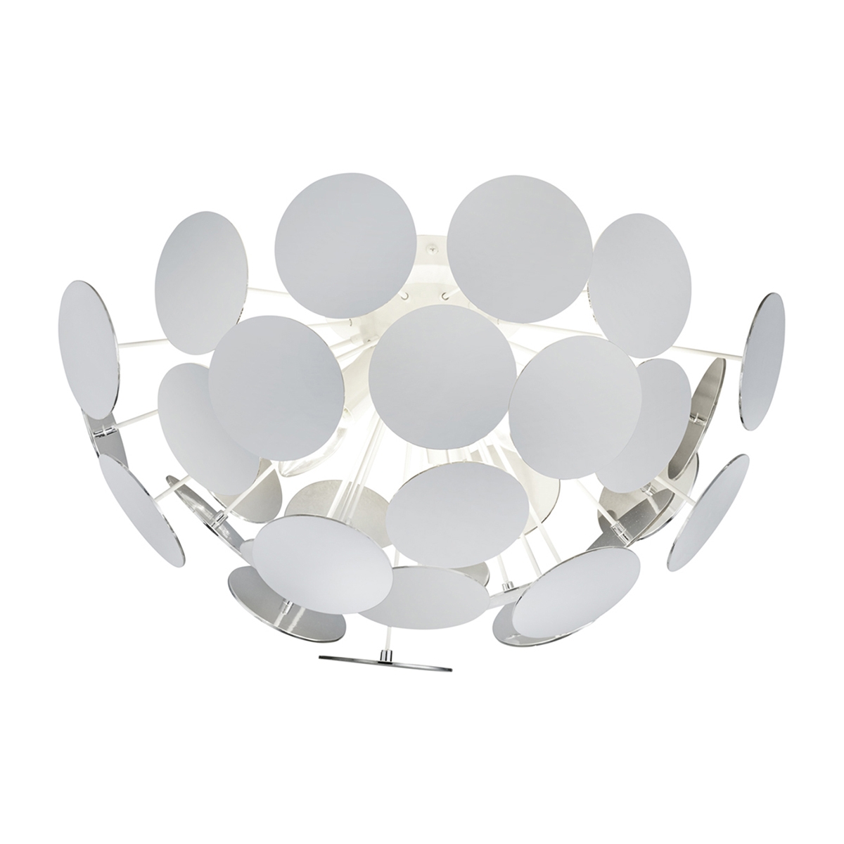 Plafonnier design en métal blanc pour salon chambre Ardik Promotion Plafonnier design en métal blanc pour salon chambre Ardik Promotion