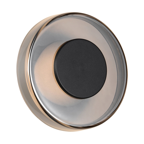 Applique plafonnier à LED dimmable ronde 22cm moderne en verre Chram Promotion