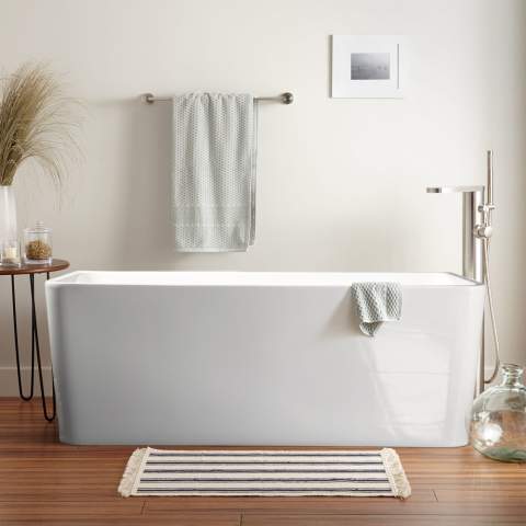 Freestanding badkuip met klassiek design in hars Andro Aanbieding