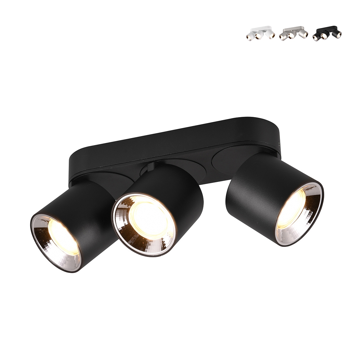 Moderne plafondlamp met 3 richtbare LED-spots voor keukeneiland Kleia Aanbieding Moderne plafondlamp met 3 richtbare LED-spots voor keukeneiland Kleia Aanbieding