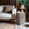 Moderne design zeshoekige tafel met parelmoerinleg Tari Aanbieding