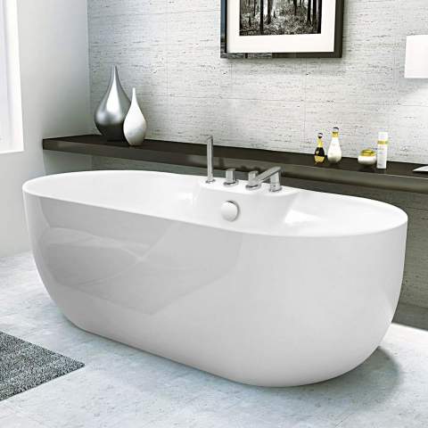 Onafhankelijke Design badkuip in Acrylhars en glasvezel Atmosphere