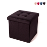 Pouf carré avec rangement en tissu pour salon 34x34cm Liberty Offre