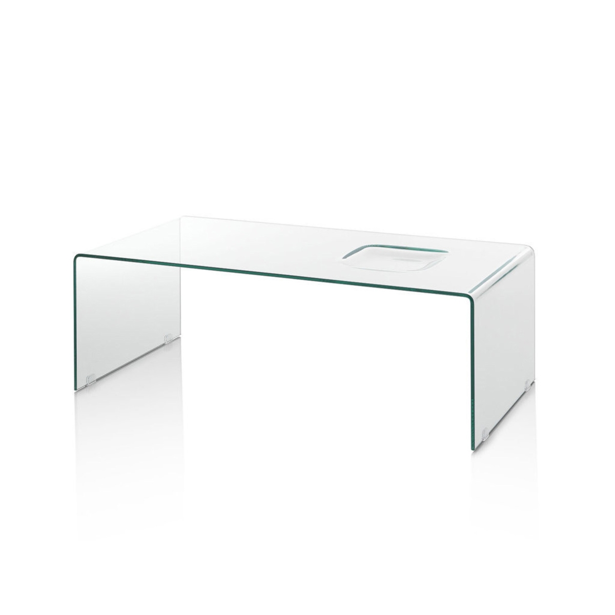 Table basse en verre courbé design moderne Compass Promotion Table basse en verre courbé design moderne Compass Promotion
