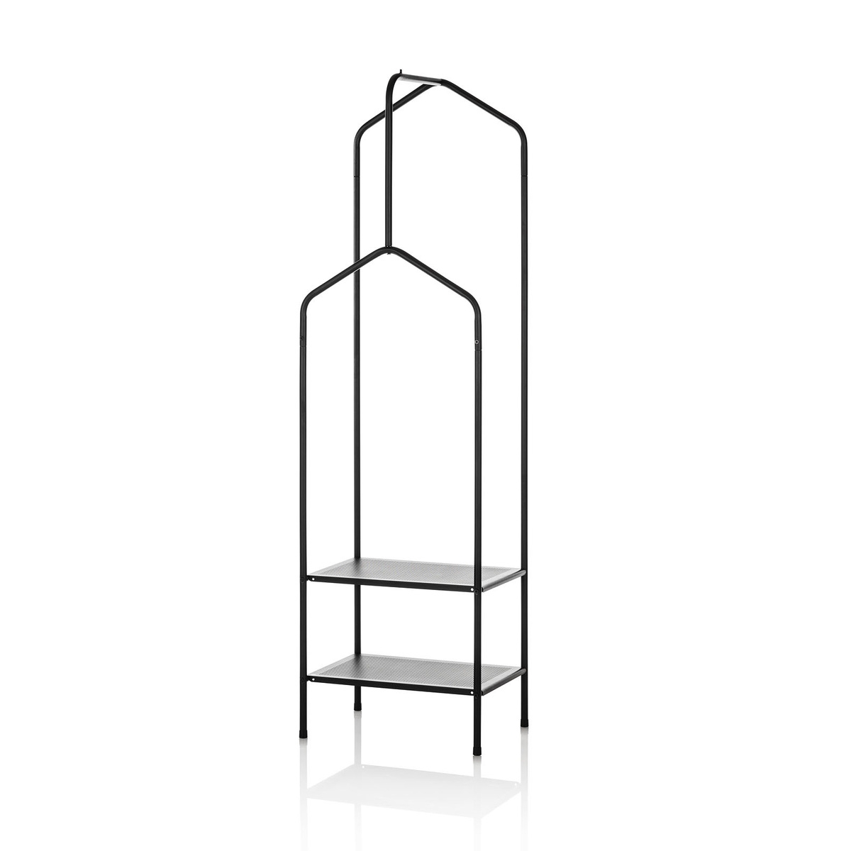 Porte-manteau Caleb en métal noir, design moderne et gain de place Promotion Porte-manteau Caleb en métal noir, design moderne et gain de place Promotion