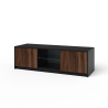 Meuble TV moderne avec portes frontales cannelées 150x50x45cm Budapest Caractéristiques