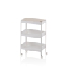 Mobiele trolley met wielen en 3 opbergrekken Lando B Aanbod