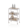 Mobiele trolley met wielen en 3 opbergrekken Lando B Korting