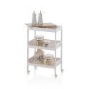 Mobiele trolley met wielen en 3 opbergrekken Lando B Catalogus
