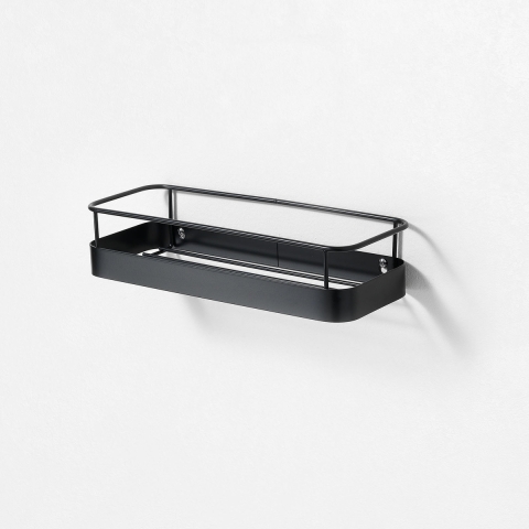 Étagère murale en métal noir mat Wenk Promotion