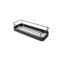 Zwarte mat metalen wandplank Wenk Aanbod