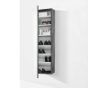 Meuble à chaussures miroir design gain de place 18 paires de chaussures Ride Vente