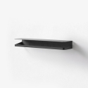 Omkeerbare metalen wandplank in matte afwerking modern design Ryo Korting