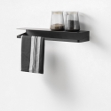Omkeerbare metalen wandplank in matte afwerking modern design Ryo Verkoop