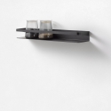 Omkeerbare metalen wandplank in matte afwerking modern design Ryo Aanbod