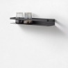Omkeerbare metalen wandplank in matte afwerking modern design Ryo Aanbod