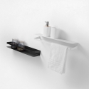 Omkeerbare metalen wandplank in matte afwerking modern design Ryo Afmetingen