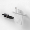 Omkeerbare metalen wandplank in matte afwerking modern design Ryo Afmetingen