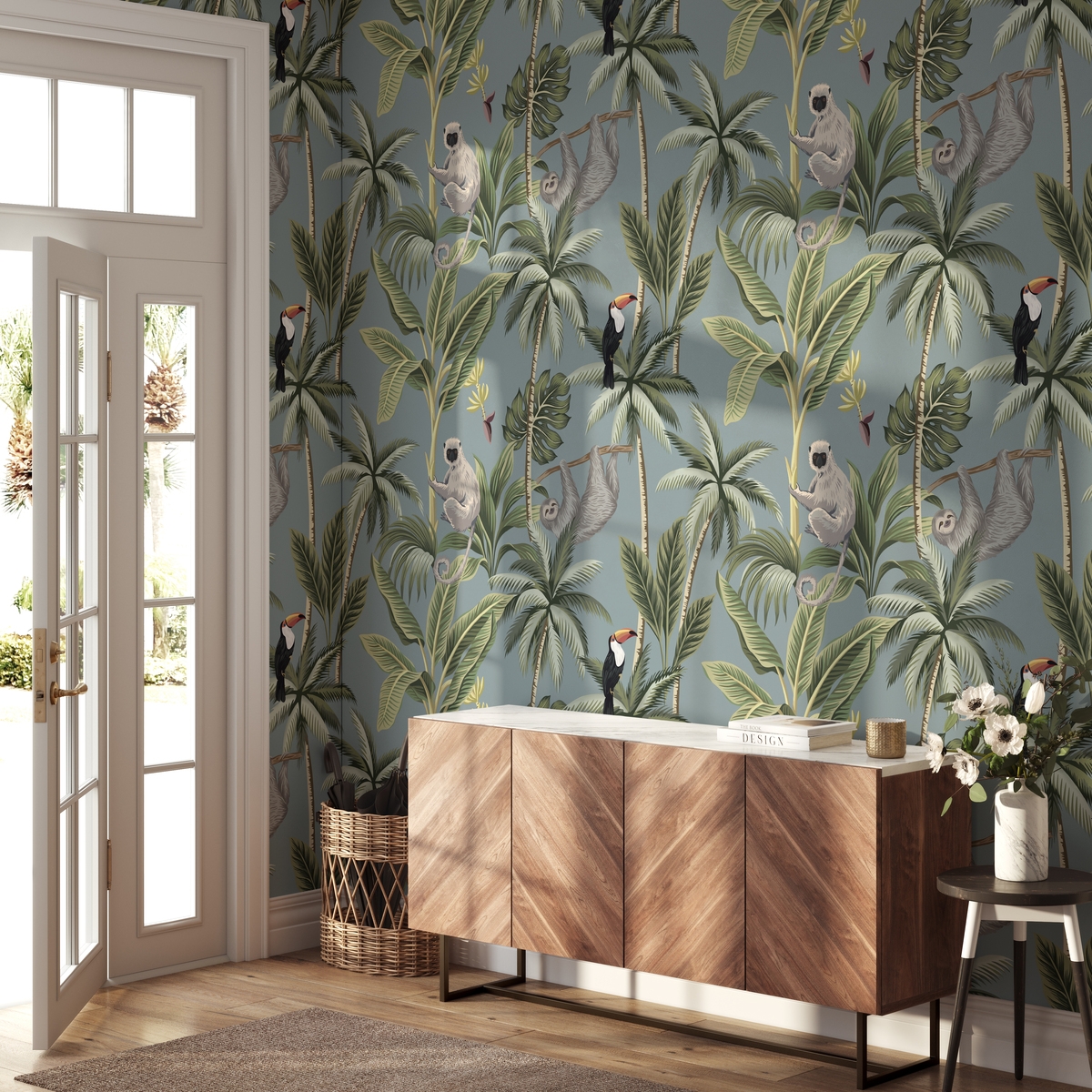 Papier peint nature florale jungle pour salon et chambre d'enfant Jungla Promotion Papier peint nature florale jungle pour salon et chambre d'enfant Jungla Promotion