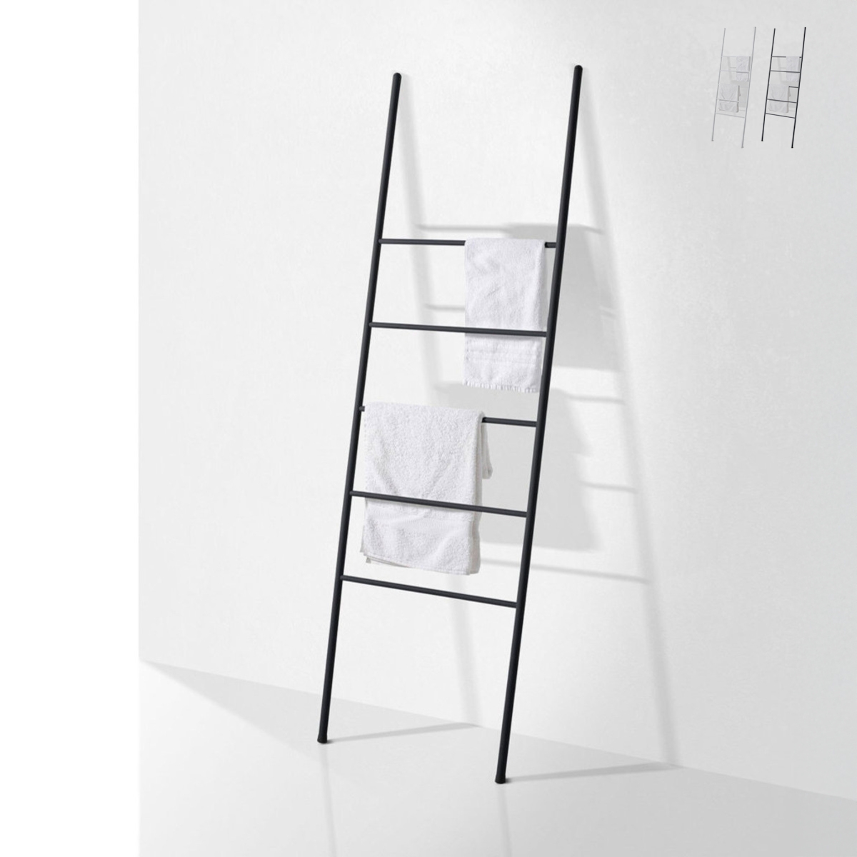 Moderne metalen badkamerhanddoekrek in laddervorm Top Aanbieding