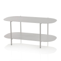 Moderne design salontafel van metaal met plank Vitko Aanbod