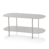 Table basse design moderne en métal avec étagère Vitko Offre