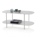 Moderne design salontafel van metaal met plank Vitko Verkoop