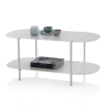 Moderne design salontafel van metaal met plank Vitko Verkoop