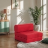 Fauteuil-lit pliable gain de place 2en1 en tissu Betty Remises