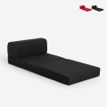 Opvouwbare ruimtebesparende slaapstoel 2in1 in stof Betty Aanbieding