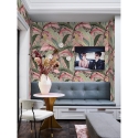 Papier peint raffiné floral style jungle Bosco Tropicale Rose Catalogue