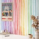Zelfklevend gekleurd behang voor kinderkamer Regenboogstrepen Aanbod