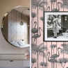 Papier peint adhésif rose élégant pour salon/chambre Pellicani Offre