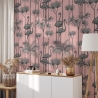 Papier peint adhésif rose élégant pour salon/chambre Pellicani Réductions