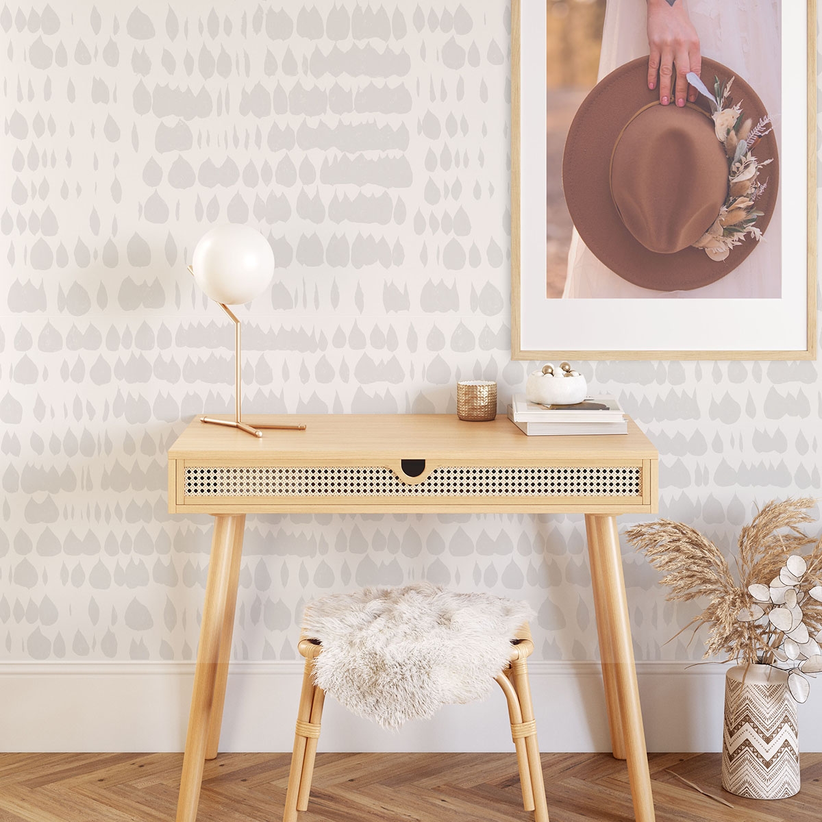 Moderne designbehang voor de woonkamer Wit Grijs Aanbieding Moderne designbehang voor de woonkamer Wit Grijs Aanbieding