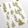 Papier peint adhésif forêt pour salon entrée Pini Verdi Remises