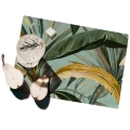 Ensemble de 2 sets de table design botanique 42x30 Foresta Verde Promotion