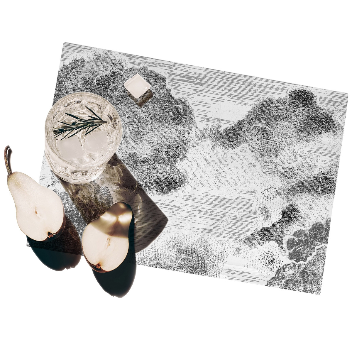 Set van 2 elegante vintage ontbijtplacemats Nuvole Aanbieding Set van 2 elegante vintage ontbijtplacemats Nuvole Aanbieding