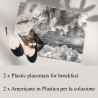 Ensemble de 2 sets de table élégants pour petit-déjeuner style vintage Nuvole Vente