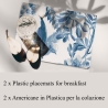 Set de 2 sets de table lavables style naturel Royal Garden Vente