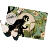 Lot de 2 sets de table petit-déjeuner Singes Vert Promotion